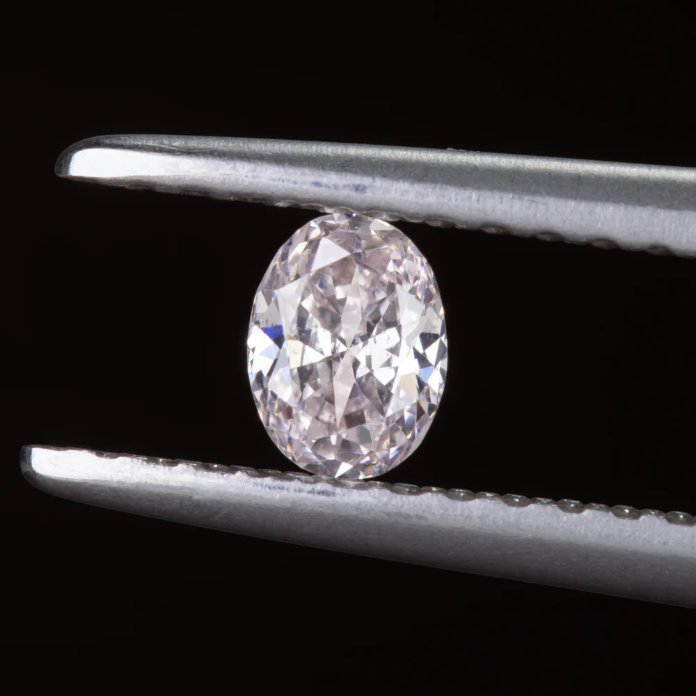 0.19ct LIGHT PINK SI1-SI2 DIAMOND OVAL SHAPE CUT LOOSE STONE NATURAL EARTH MINED