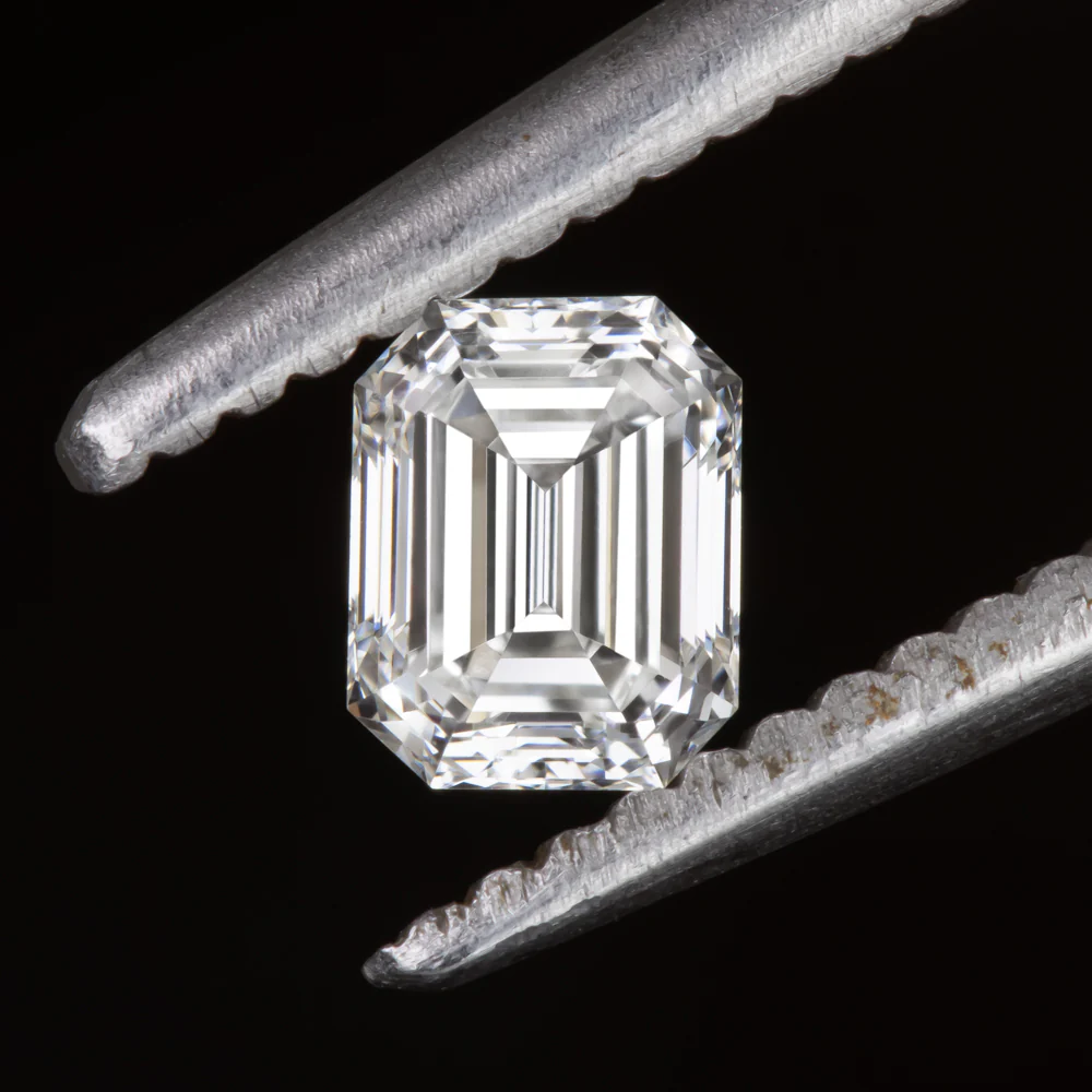 0.40ct EMERALD CUT LOOSE DIAMOND F-G VS1 NATURAL STEP CUT ENGAGEMENT EARTH MINED