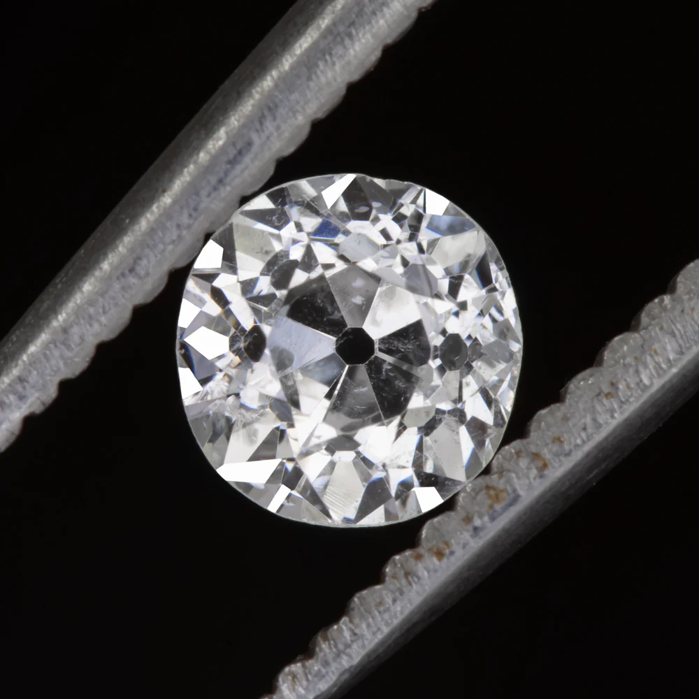 0.72ct OLD EUROPEAN CUT DIAMOND F SI2 LOOSE NATURAL VINTAGE ESTATE 3/4 CARAT