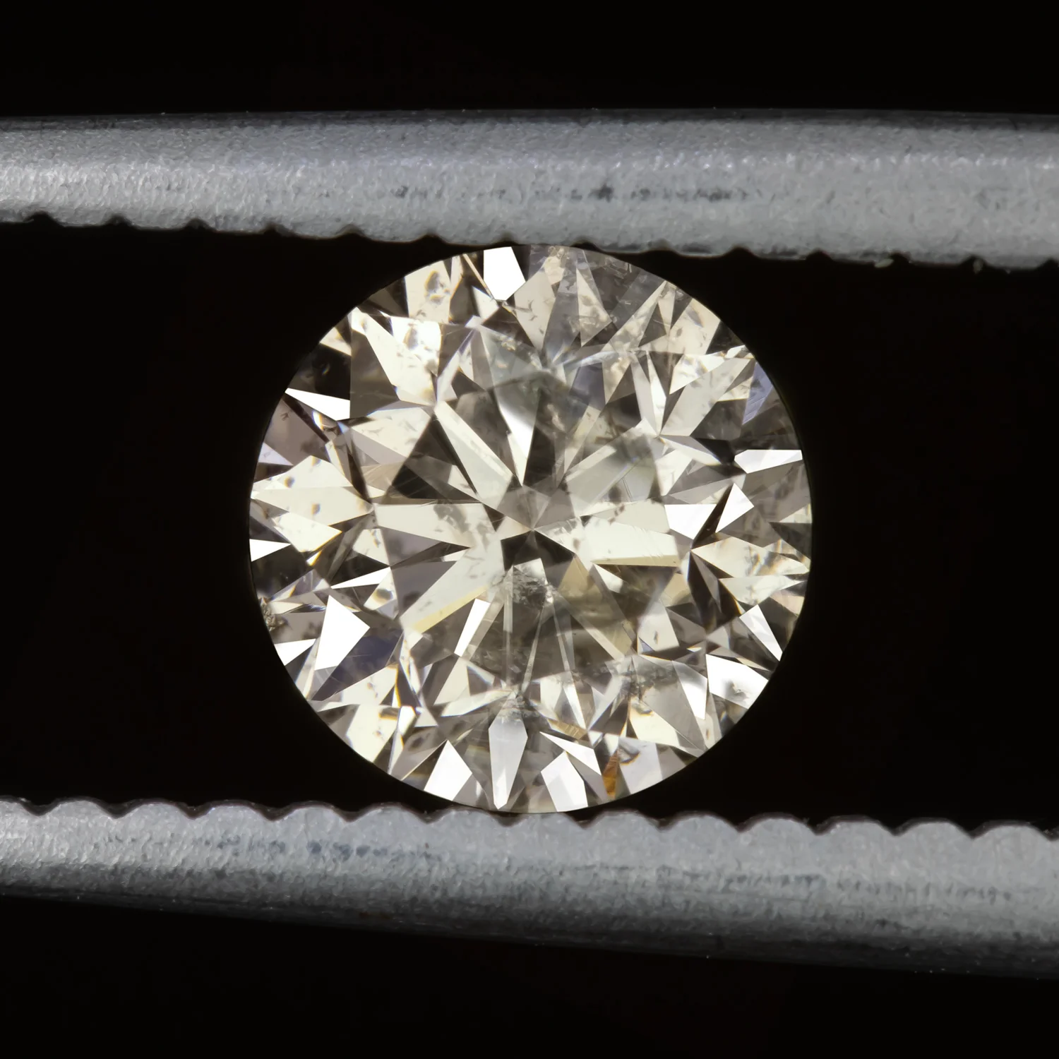0.87ct NATURAL DIAMOND LIGHT CHAMPAGNE ROUND BRILLIANT CUT LOOSE EARTH MINED