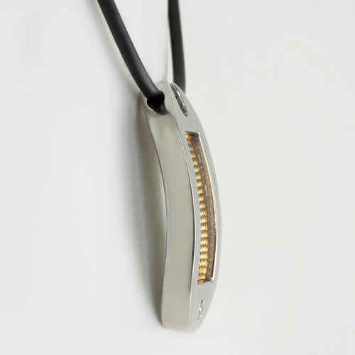 .08CT DIAMOND NATURAL PENDANT YELLOW GOLD 15 GRAMS DOG TAG CHAIN NECKLACE WHITE - Image 3