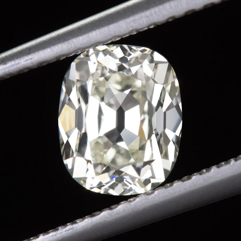 1.10ct OLD MINE CUT DIAMOND GIA CERTIFIED K VS1 ELONGATED CUSHION BRILLIANT 1ct
