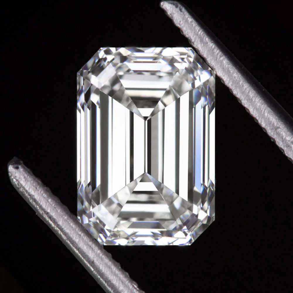 1.13ct LAB CREATED DIAMOND CERTIFIED F VS1 EMERALD SHAPE LOOSE ENGAGEMENT 1ct