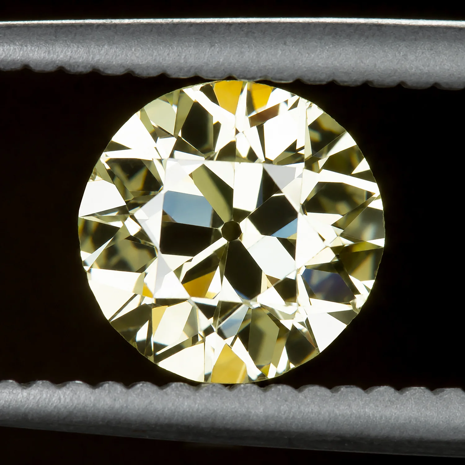 1.28ct OLD EUROPEAN CUT DIAMOND GIA CERTIFIED FANCY YELLOW SI2 VINTAGE ESTATE