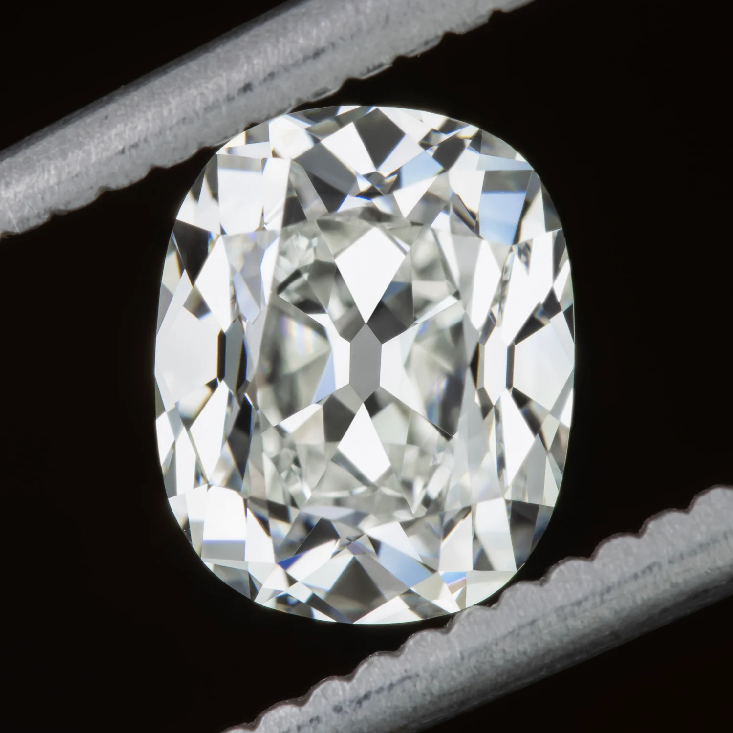 1.52c OLD MINE CUT DIAMOND GIA CERTIFIED I VS1 CUSHION BRILLIANT ELONGATED 1.5ct