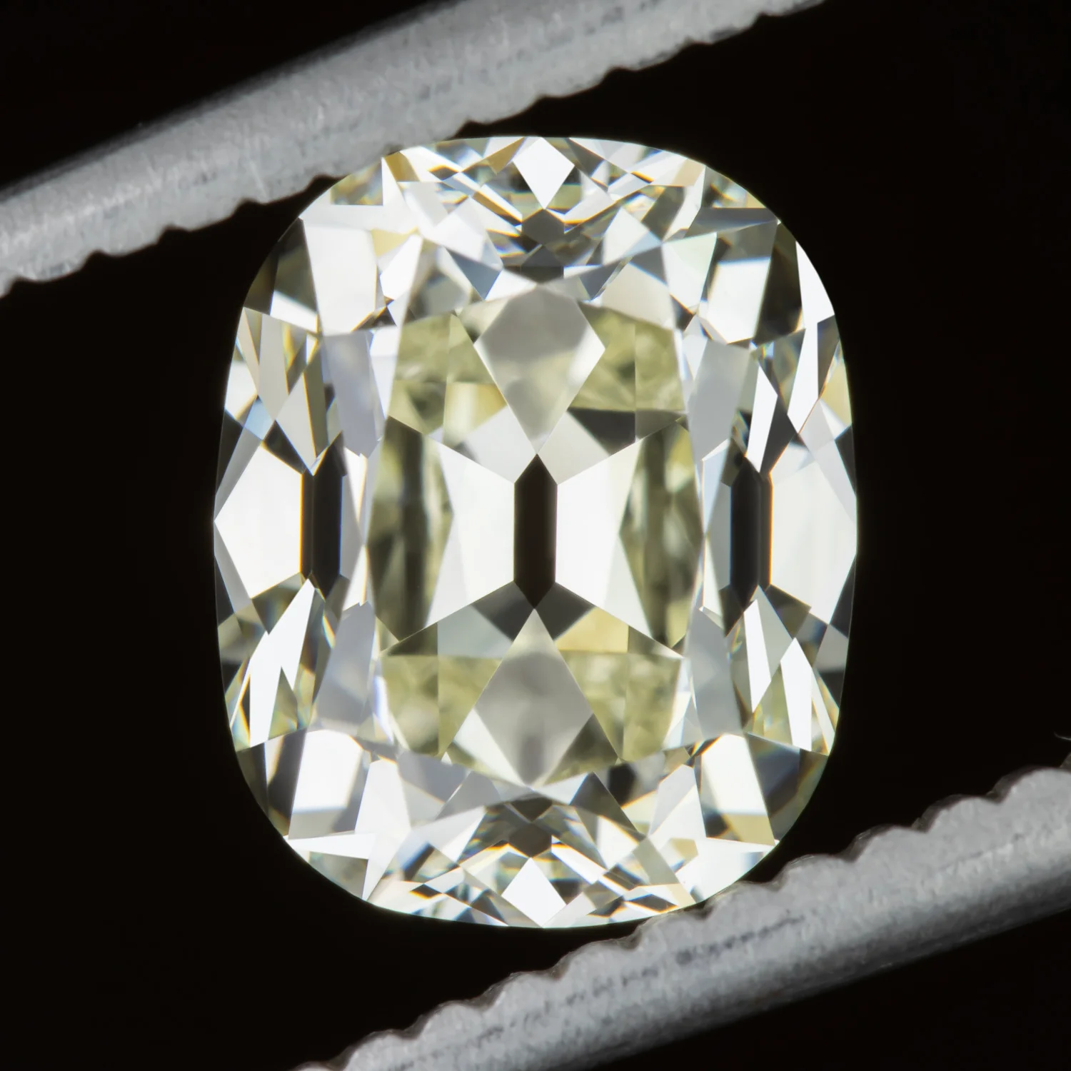 1.82ct OLD MINE CUT DIAMOND GIA CERTIFIED O-P VVS2 ELONGATED CUSHION BRILLIANT