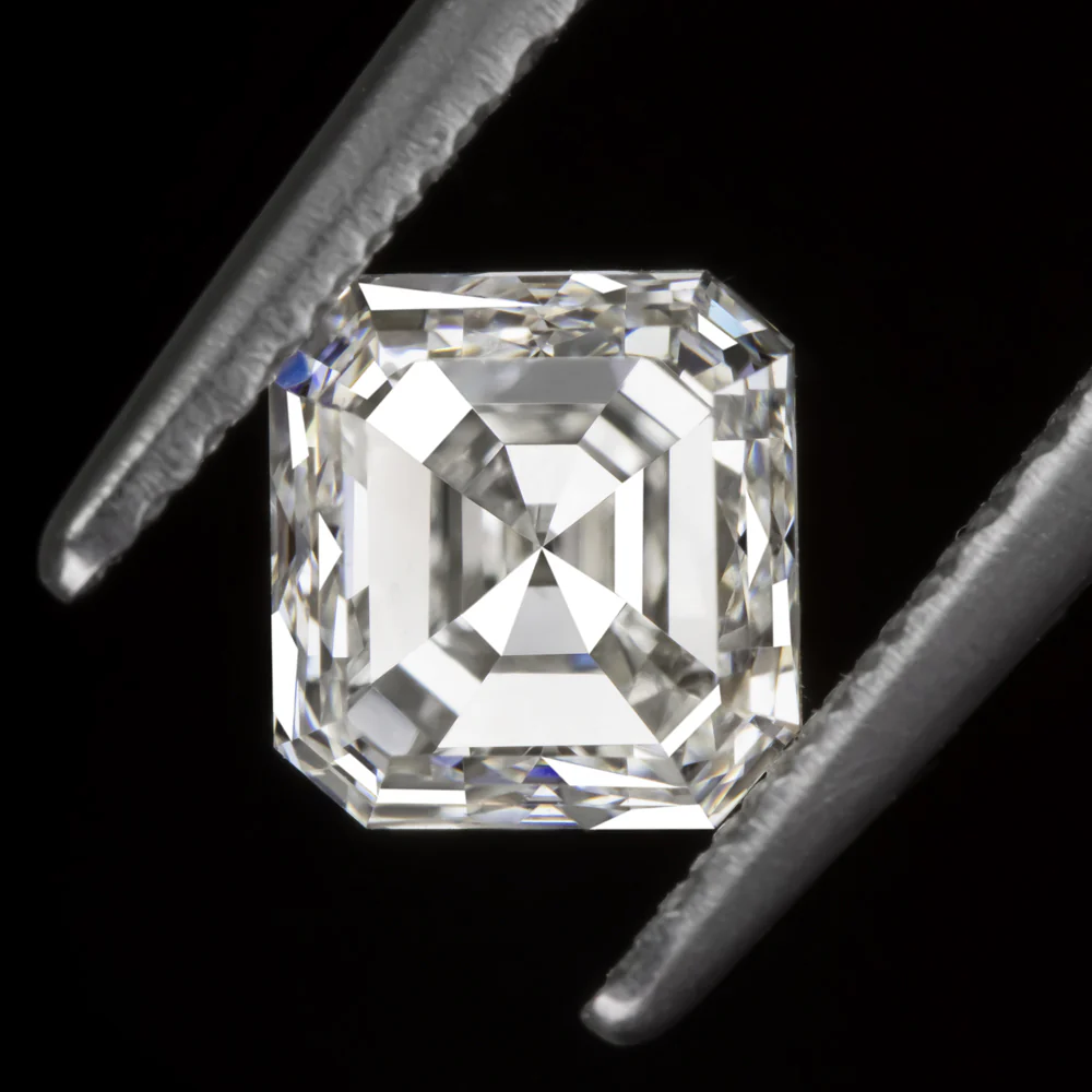 1 CARAT ASSCHER CUT DIAMOND GIA CERTIFIED I VS2 LOOSE NATURAL EMERALD SHAPE 1ct