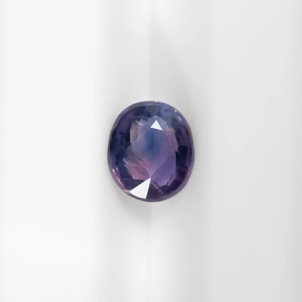 1 CARAT NATURAL BI COLOR SAPPHIRE NO HEAT PINK PURPLE CUSHION SHAPE LOOSE STONE