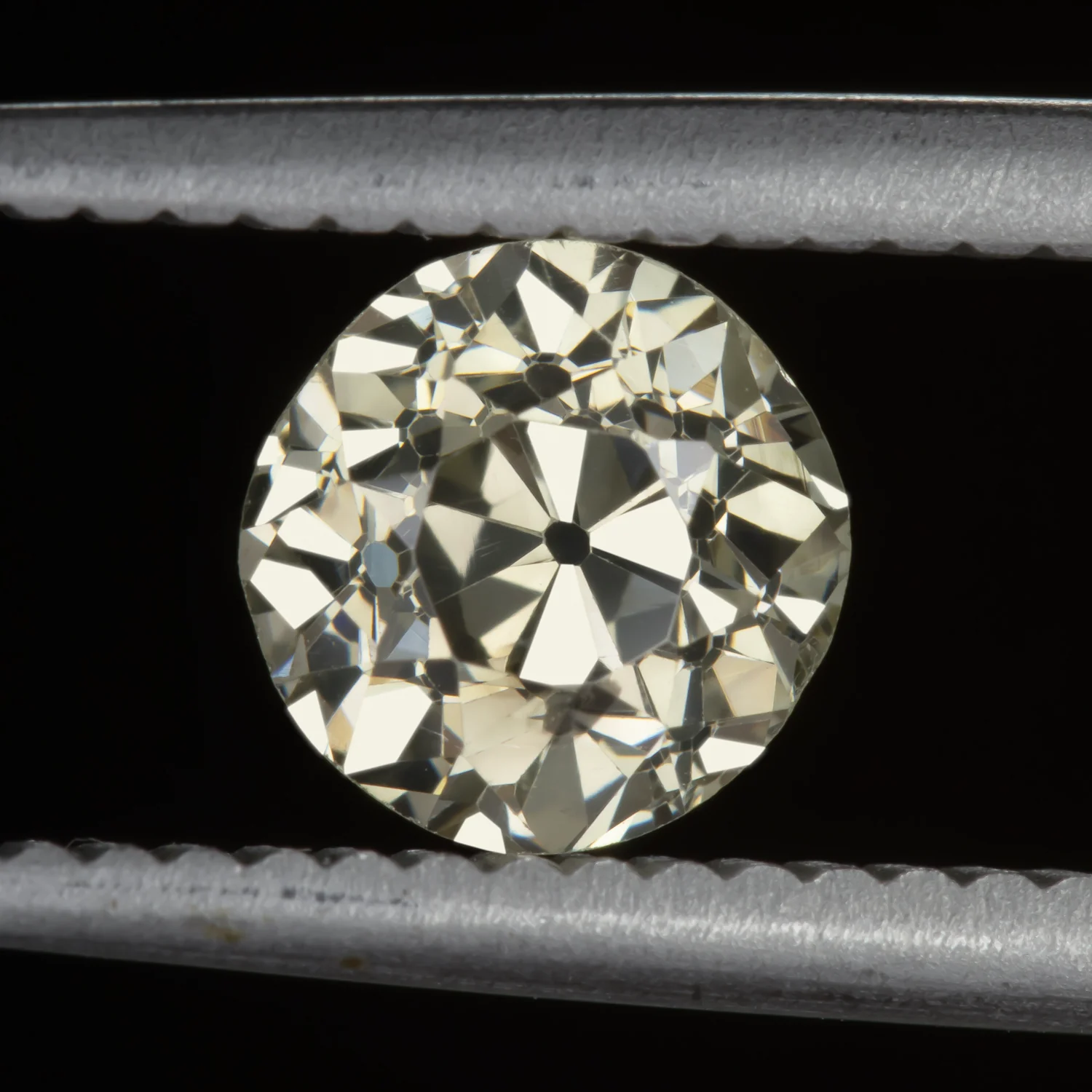 1 CARAT OLD EUROPEAN CUT DIAMOND FANCY GREENISH BROWN VINTAGE LOOSE NATURAL 1ct