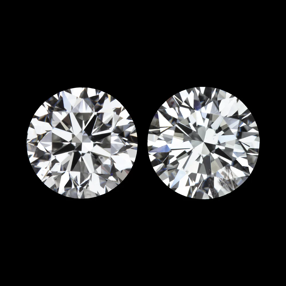 1ct GIA CERTIFIED DIAMOND STUD EARRINGS EXCELLENT ROUND CUT F SI2 NATURAL PAIR