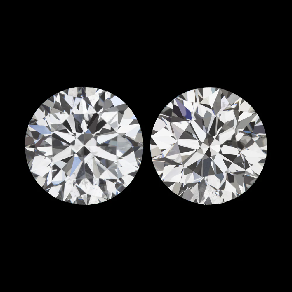 1ct GIA CERTIFIED DIAMOND STUD EARRINGS EXCELLENT ROUND CUT F SI2 NATURAL PAIR