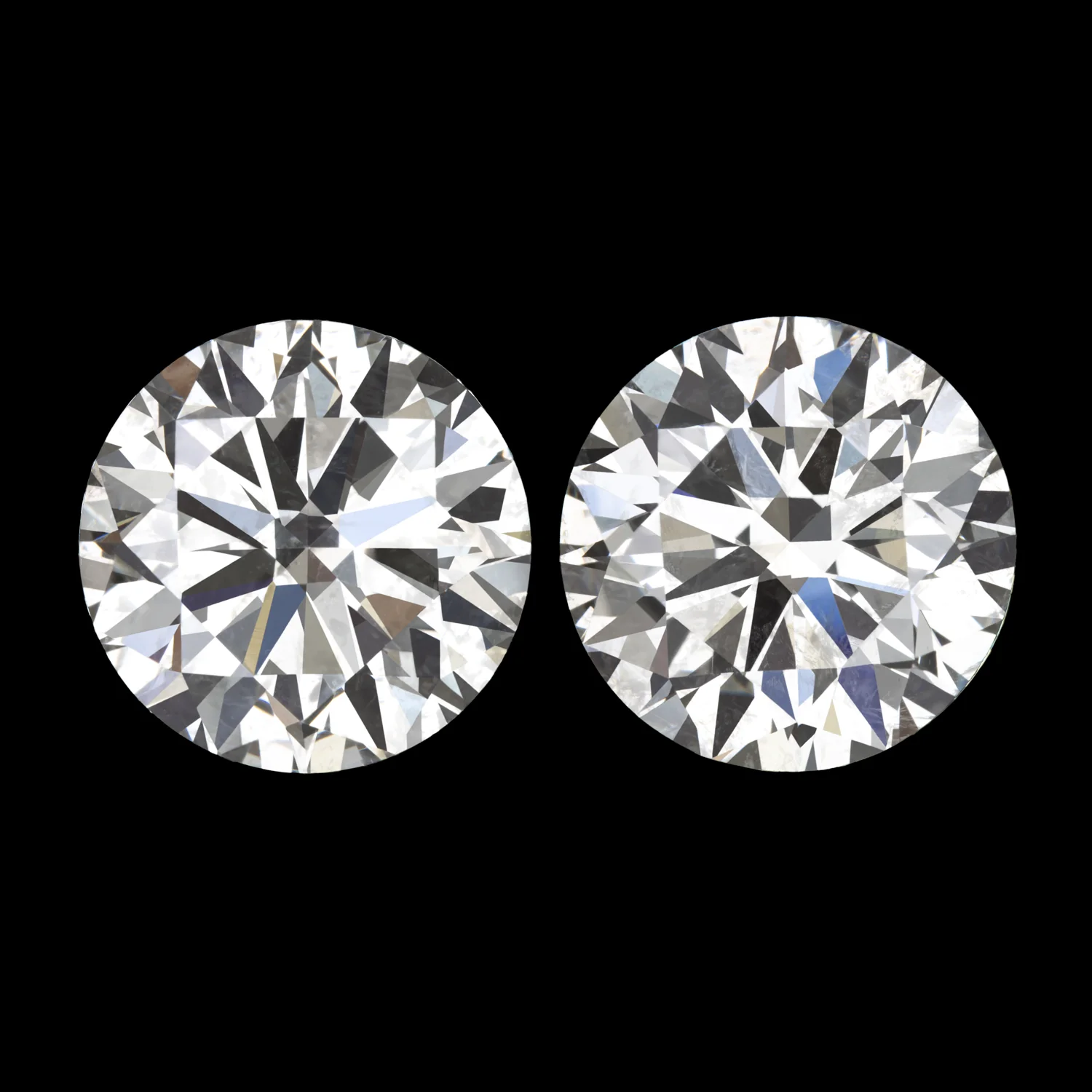 1ct GIA CERTIFIED DIAMOND STUD EARRINGS EXCELLENT ROUND CUT G SI2 NATURAL PAIR