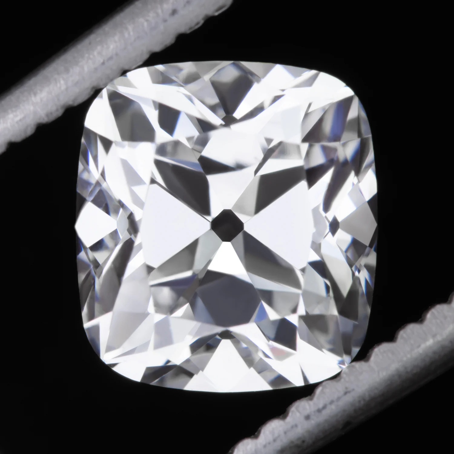 2.06ct OLD MINE CUT LAB CREATED DIAMOND CERTIFIED D VVS2 CUSHION BRILLIANT 2ct