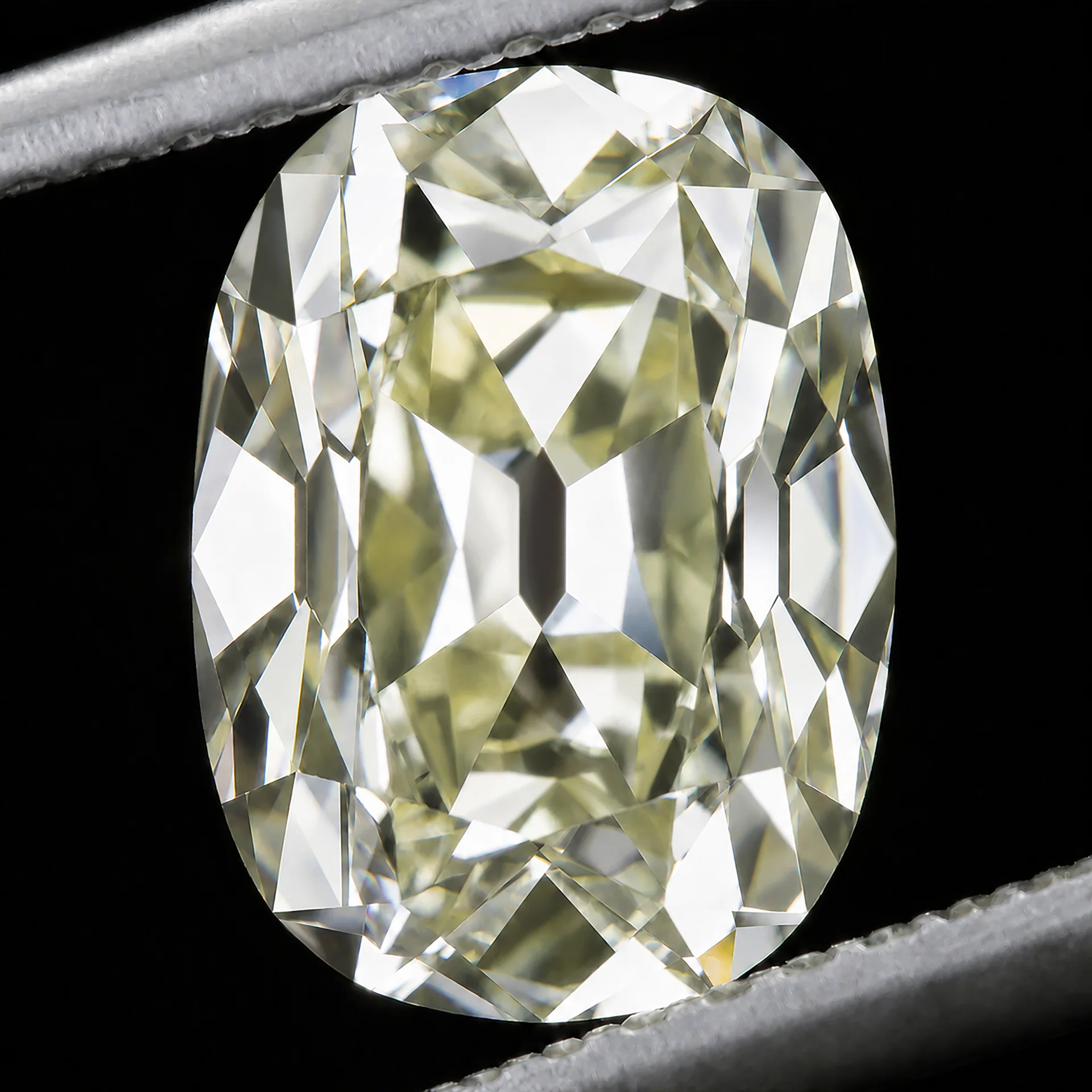 2.41ct OLD MINE CUT DIAMOND GIA CERTIFIED S-T VS1 ELONGATED CUSHION BRILLIANT