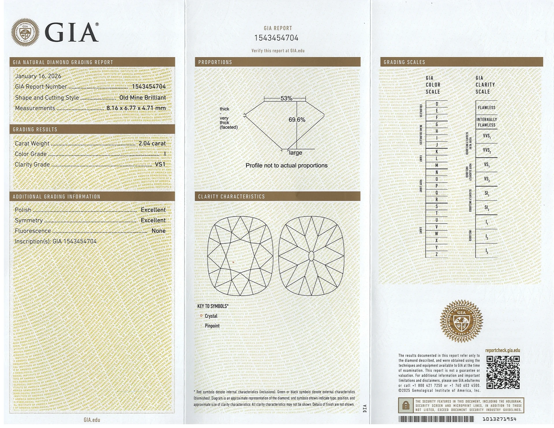 2 CARAT OLD MINE CUT DIAMOND GIA CERTIFIED I VS1 CUSHION BRILLIANT ELONGATED - Image 2