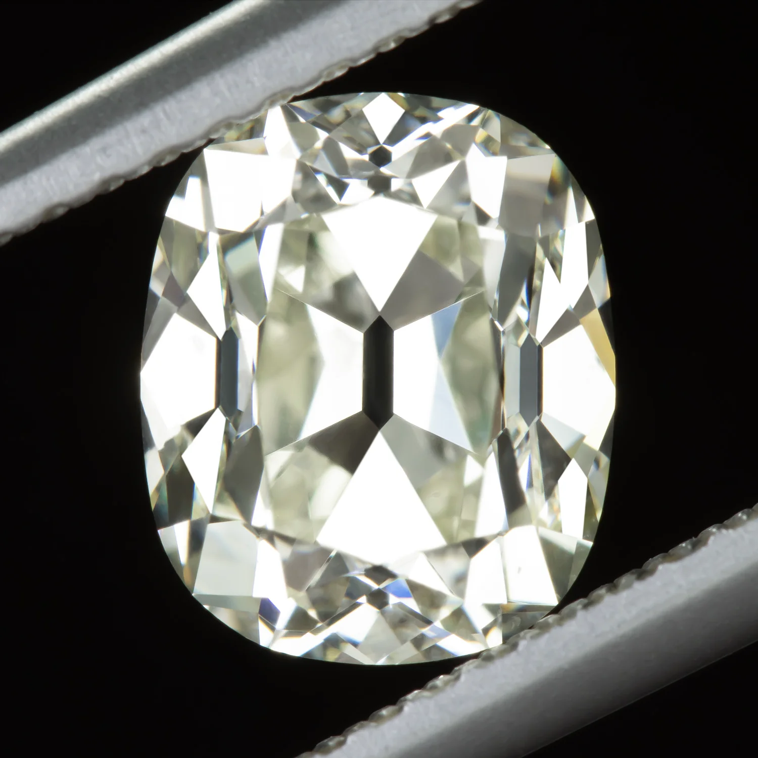 2 CARAT OLD MINE CUT DIAMOND GIA CERTIFIED N VS1 CUSHION BRILLIANT ELONGATED 2ct