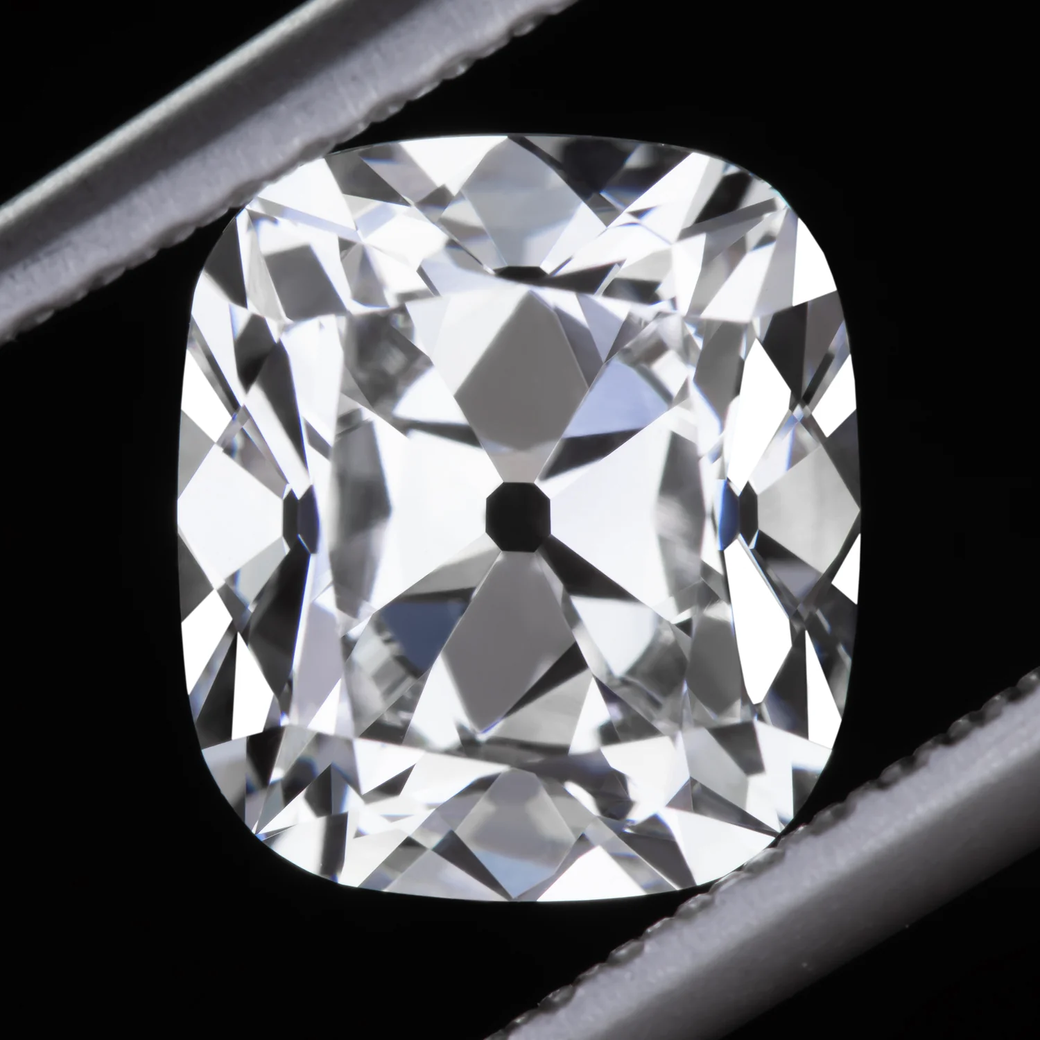 2 CARAT OLD MINE CUT LAB CREATED DIAMOND CERTIFIED E VS1 CUSHION BRILLIANT 2ct