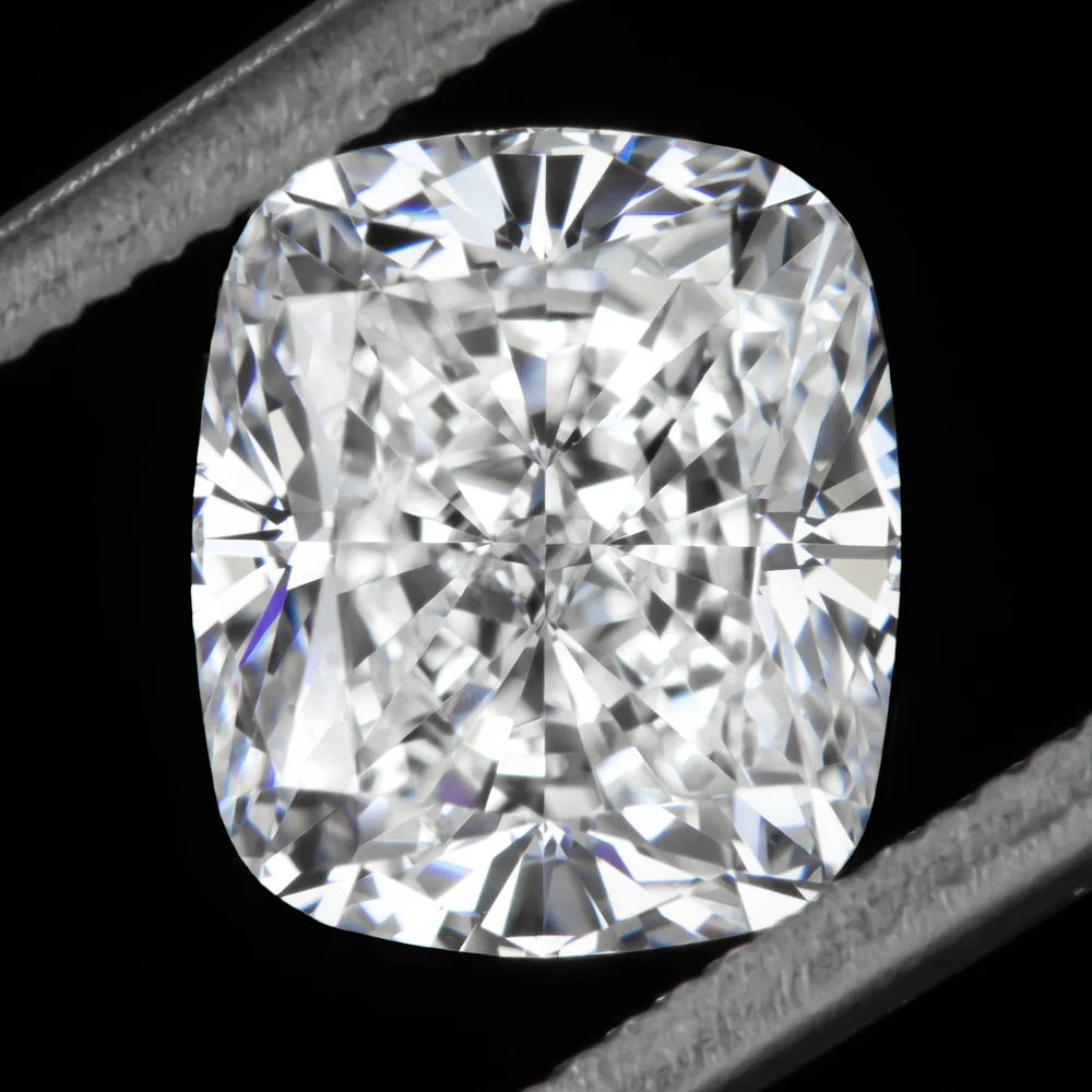 2ct LAB CREATED DIAMOND F VS2 IGI CERTIFIED ELONGATED CUSHION SHAPE CUT LOOSE