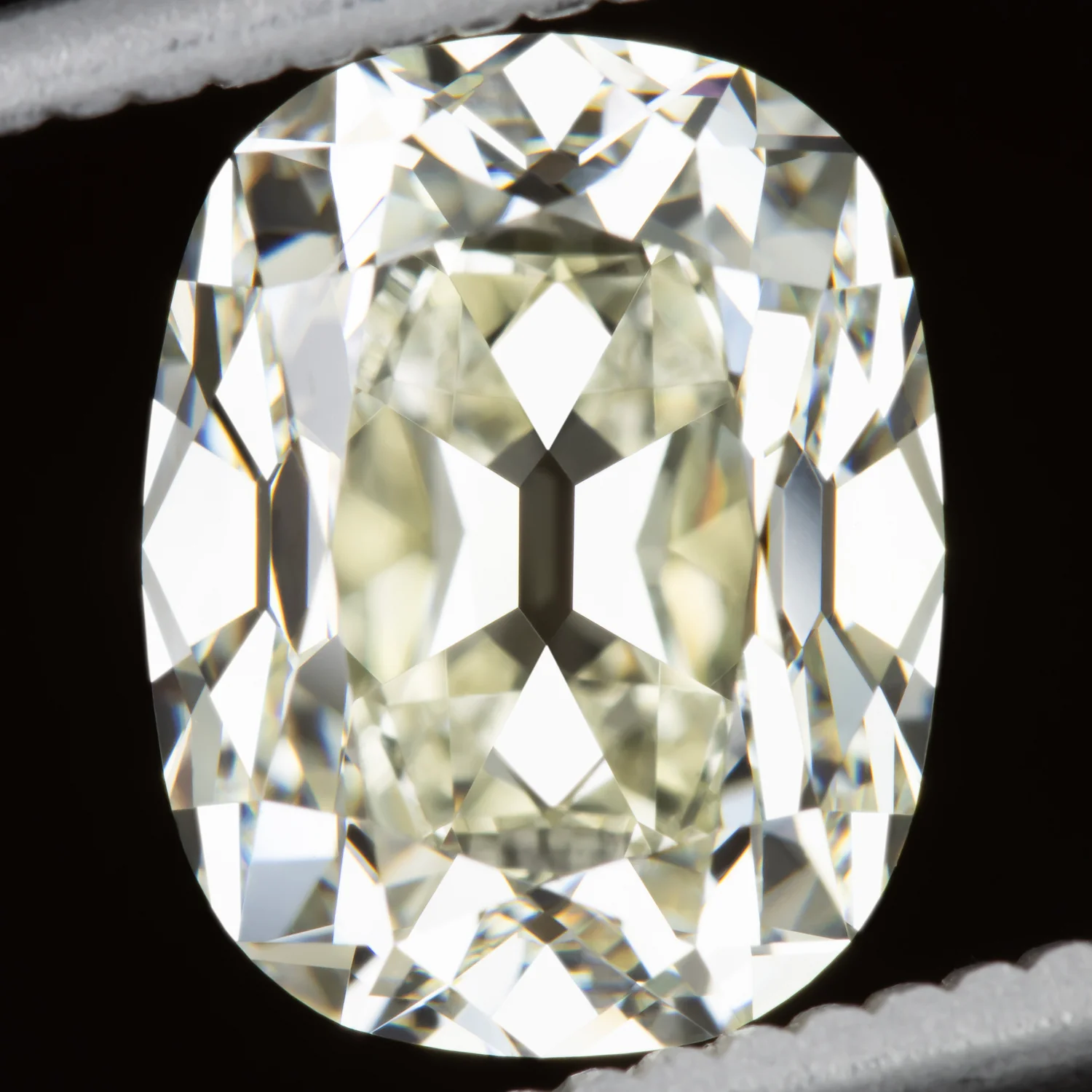3.43c OLD MINE CUT DIAMOND GIA CERTIFIED N VS2 ELONGATED CUSHION BRILLIANT 3.5ct