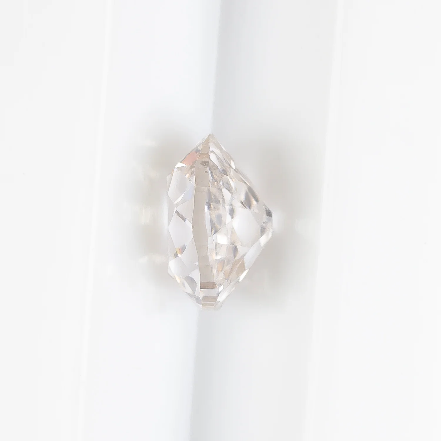3/4ct LIGHT PEACH OLD MINE CUT DIAMOND ANTIQUE NATURAL PINK LOOSE 5.5mm ESTATE - Image 3