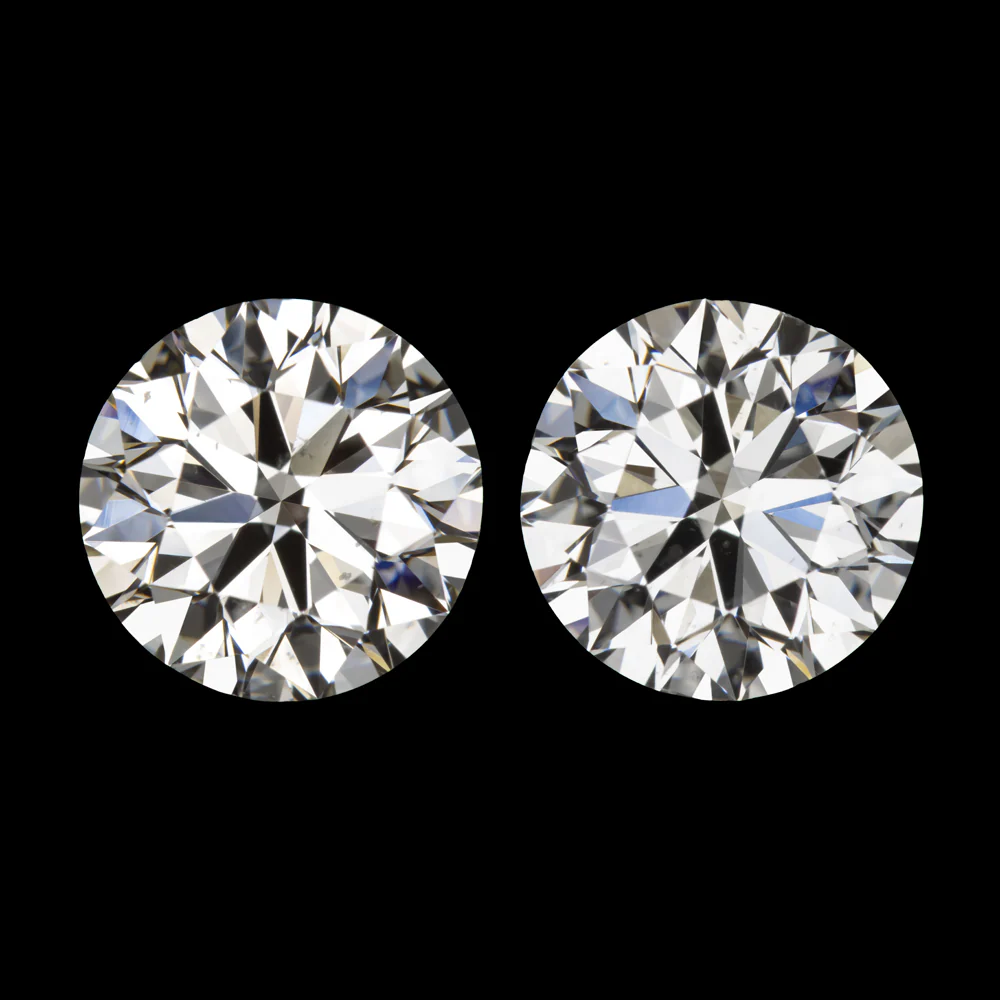 3 CARAT DIAMOND STUD EARRINGS GIA CERTIFIED J SI1 EXCELLENT ROUND BRILLIANT CUT