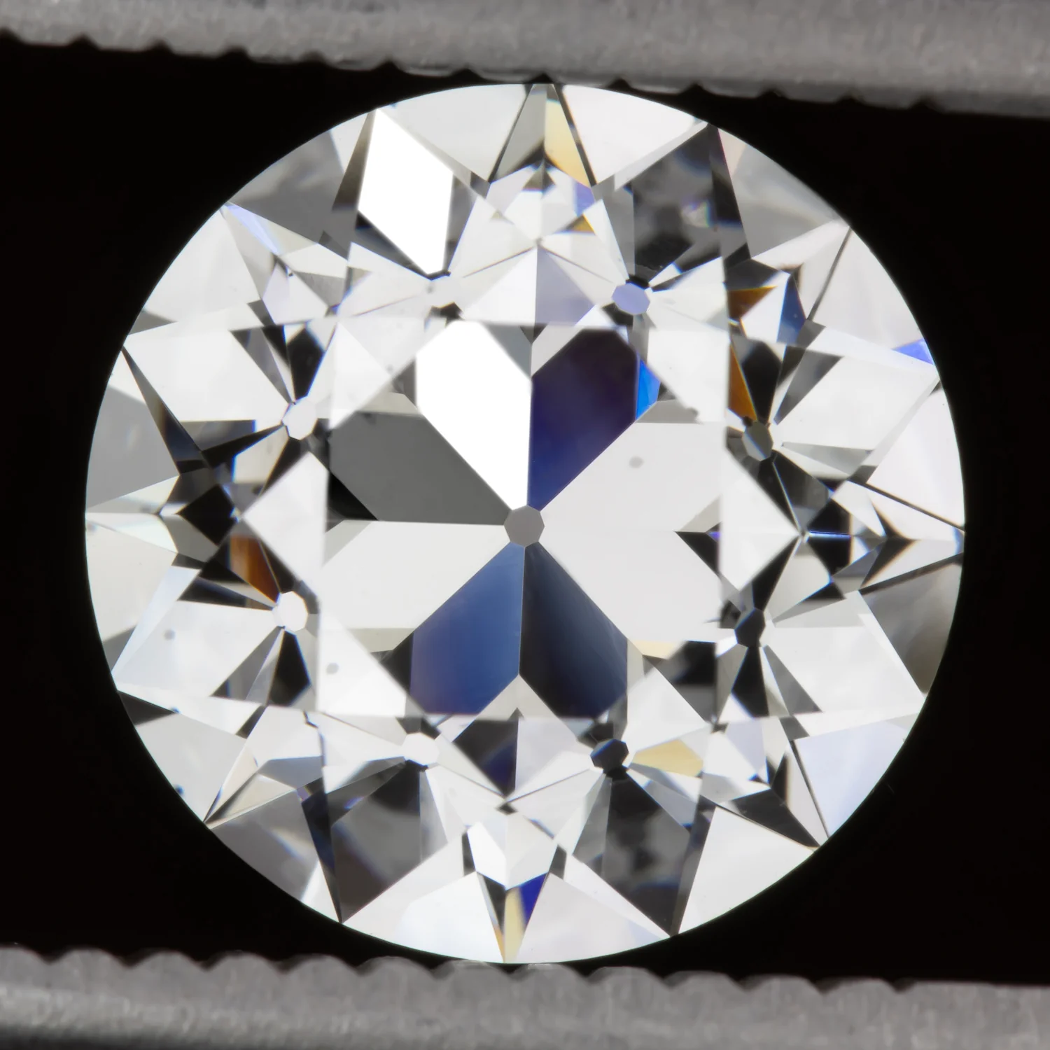 3 CARAT OLD EUROPEAN CUT LAB CREATED DIAMOND CERTIFIED F VS2 VINTAGE STYLE
