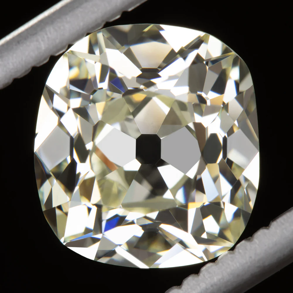 3 CARAT OLD MINE CUT DIAMOND GIA CERTIFIED O-P VS2 ELONGATED CUSHION BRILLIANT