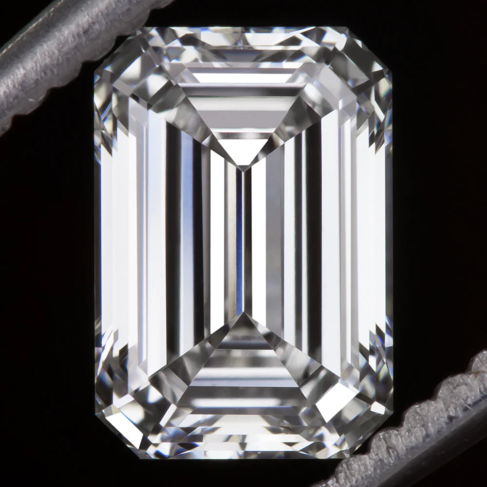 4 CARAT LAB CREATED DIAMOND F VS1 IGI CERTIFIED EMERALD CUT LOOSE STEP CUT GROWN