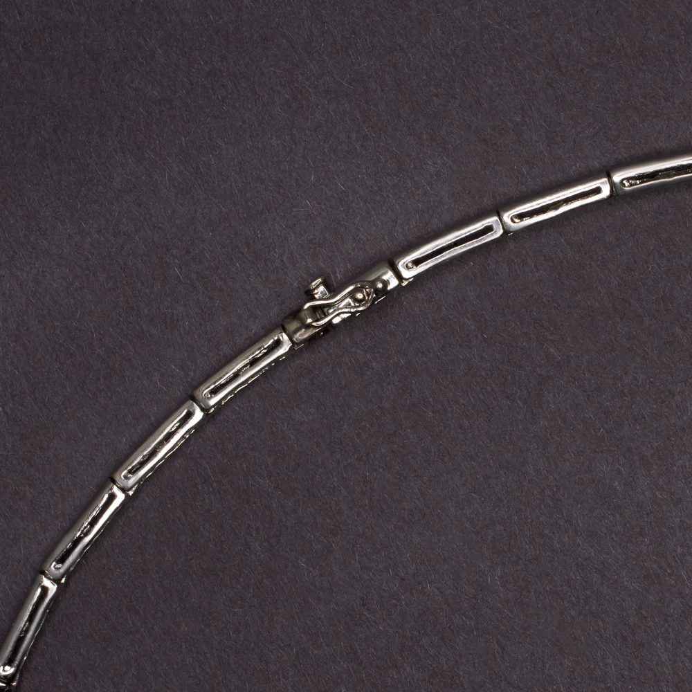 5.08ct NATURAL DIAMOND NECKLACE 56gm 14k WHITE GOLD FLORAL BRANCH COLLAR 5 CARAT - Image 3
