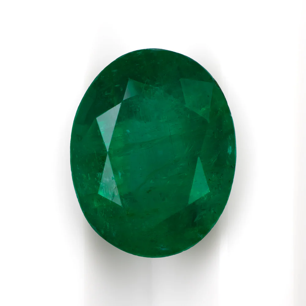 5 CARAT NATURAL EMERALD OVAL SHAPE CUT LOOSE STONE RICH GREEN GEMSTONE 4.96ct