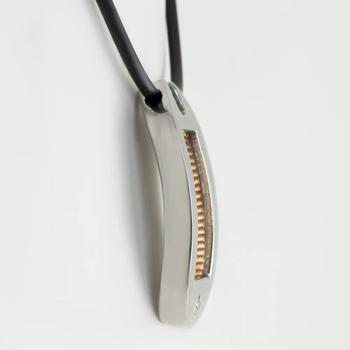 NATURAL DIAMOND MENS NECKLACE PENDANT ENGRAVABLE DOG TAG ROSE GOLD ARMY MARINES - Image 3
