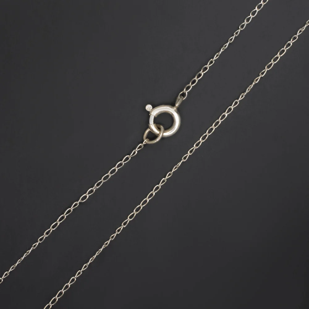 PEARL FLOWER PENDANT 14k WHITE GOLD NECKLACE DAINTY CLASSIC VINTAGE ESTATE GIFT - Image 2