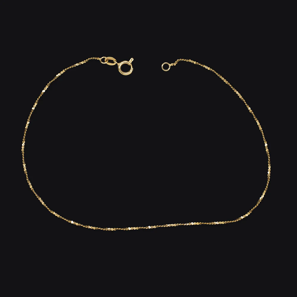 SOLID 14k YELLOW GOLD S LINK CHAIN BRACELET THIN SLIM CLASSIC DAINTY EVERYDAY - Image 2