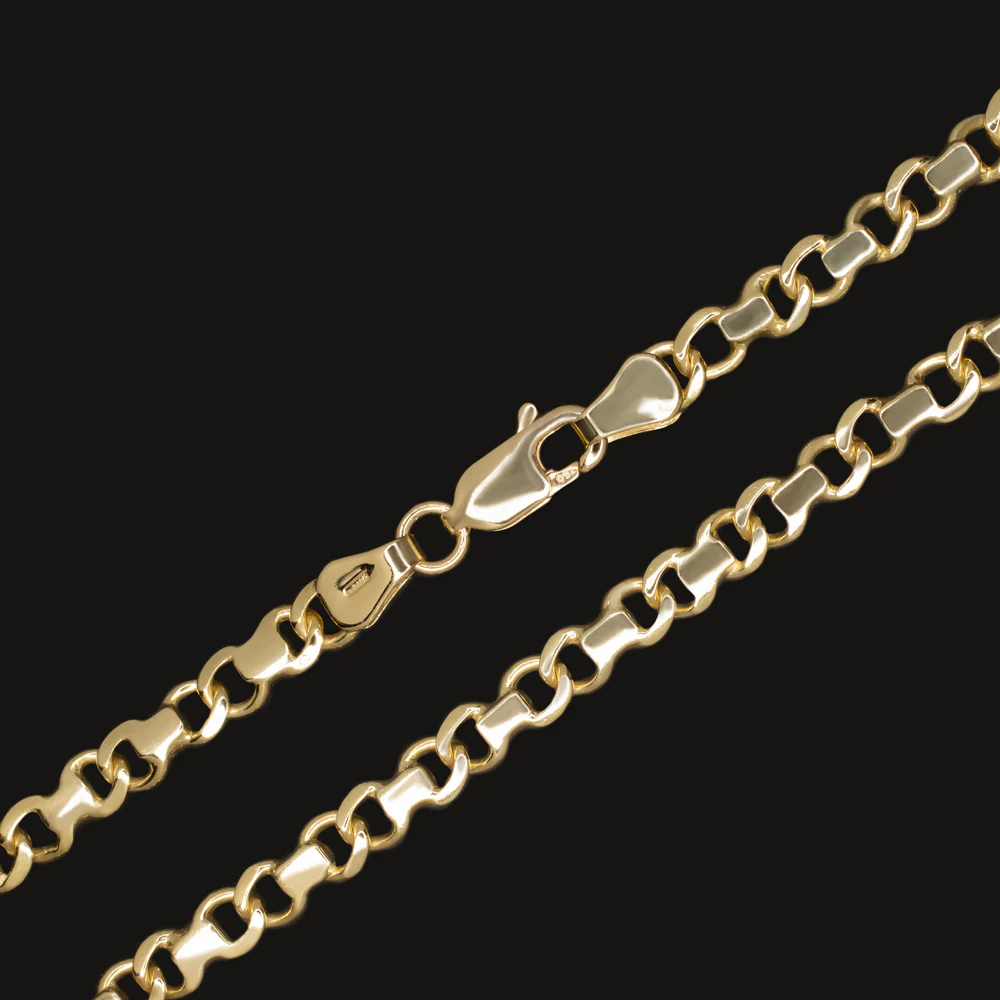 SOLID 18k YELLOW GOLD CHAIN NECKLACE 23 gram 23 INCH CHUNKY LINK MENS CLASSIC - Image 2