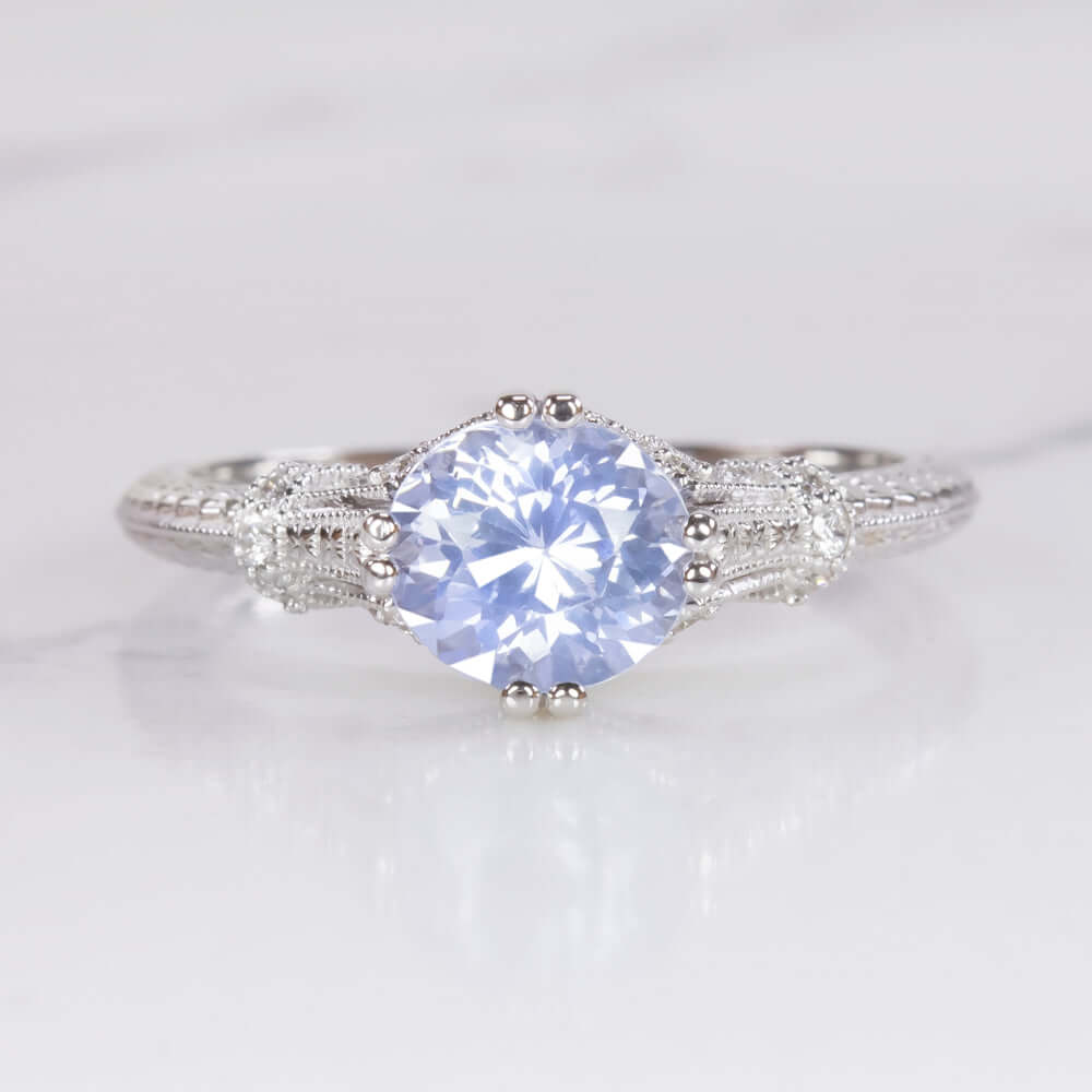 VINTAGE STYLE DIAMOND ENGAGEMENT RING SETTING ART DECO ROUND CUSHION COCKTAIL - Image 5